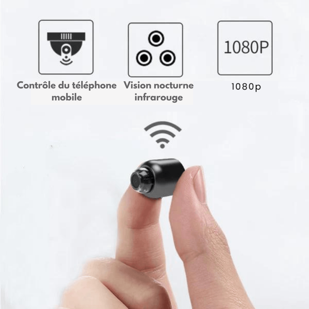 Mini caméra de sécurité Full HD 4K UltraVision™