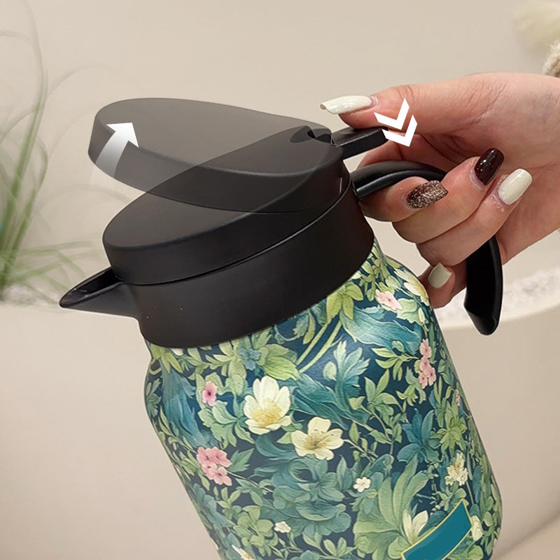 🔥Offre de réduction🔥Théière 1000ml isolée sous vide avec passoire
