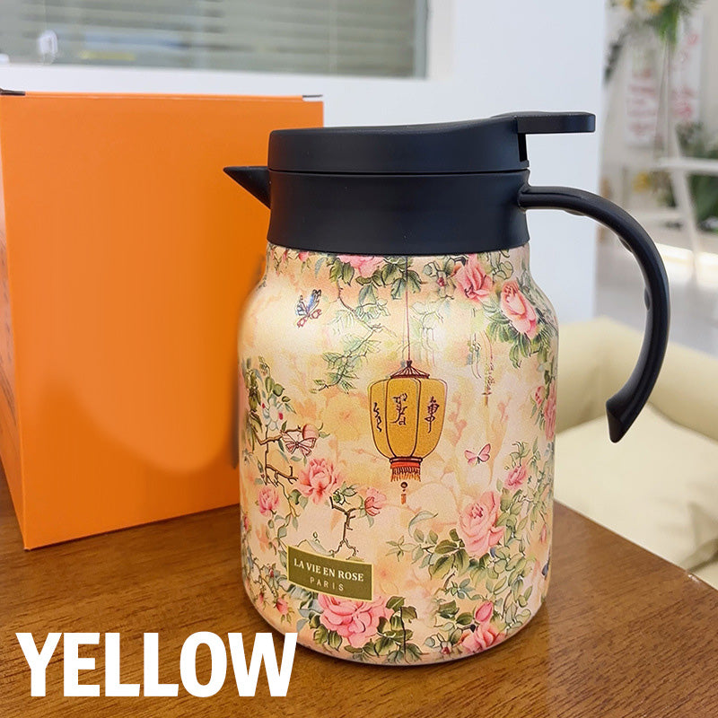 🔥Offre de réduction🔥Théière 1000ml isolée sous vide avec passoire