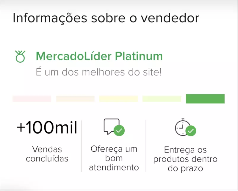 Informações sobre o vendedor — MercadoLíder Platinum