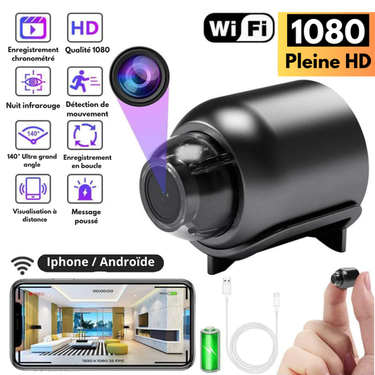 Mini caméra de sécurité Full HD 4K UltraVision™