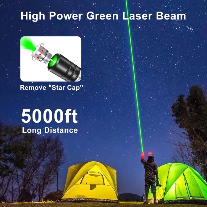 🔦Lumière laser rouge et verte à point unique