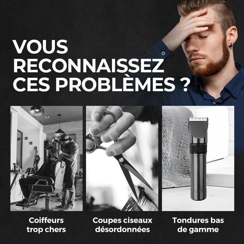🔥Vente rapide - 49% DE RÉDUCTION💕Set de Tondeuse à Cheveux Professionnelle pour Homme
