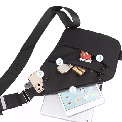 Sac bandoulière sécurisé