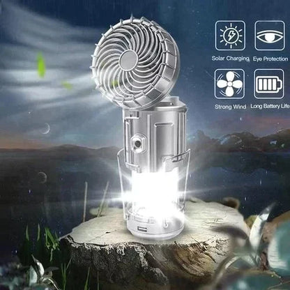 🔥🎁Vente chaude 50% de réduction🎁🔥Lanterne de camping LED portable avec ventilateur