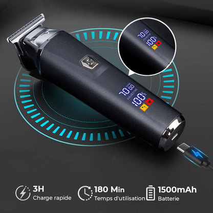 🔥Vente rapide - 49% DE RÉDUCTION💕Set de Tondeuse à Cheveux Professionnelle pour Homme