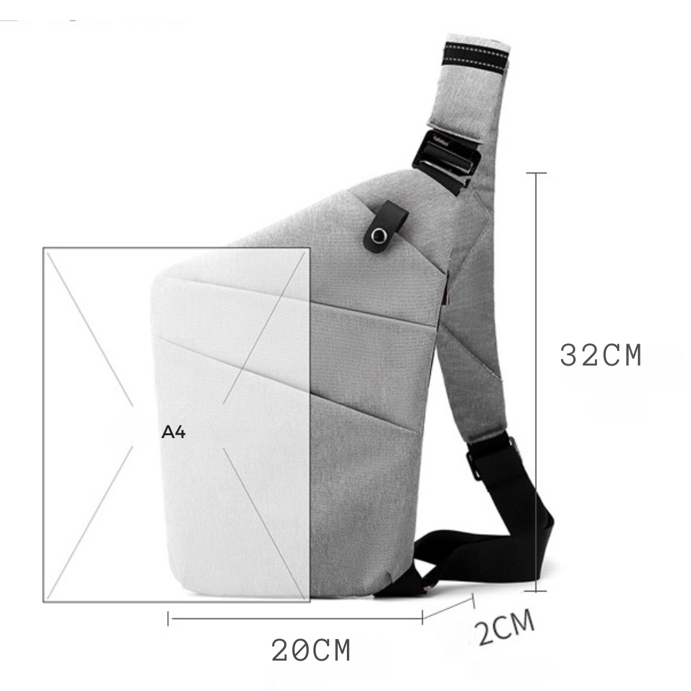 Sac bandoulière sécurisé