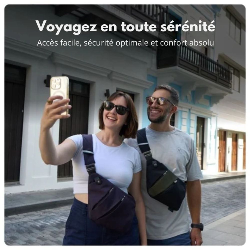 Sac bandoulière sécurisé