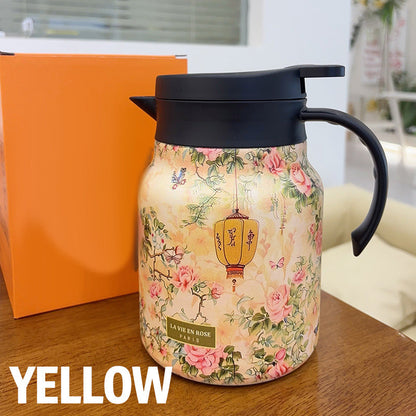 🔥Offre de réduction🔥Théière 1000ml isolée sous vide avec passoire