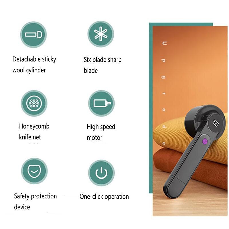 🔥Limitée - 60% DE RÉDUCTION & 🎁 Éliminateur de Peluches Électrique 2 en 1