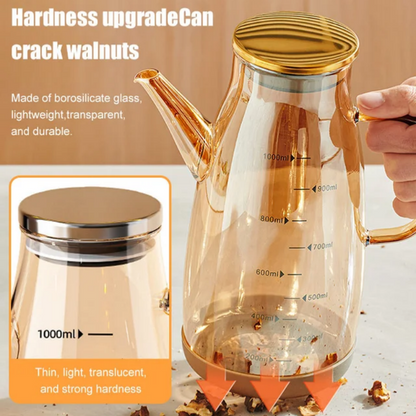 🔥Bouteille Distributeur d'Huile avec Bec Verseur Anti-Gouttes