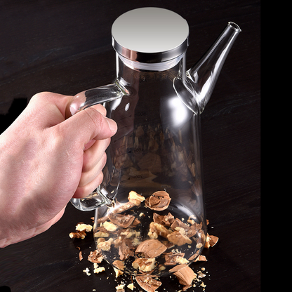 🔥Bouteille Distributeur d'Huile avec Bec Verseur Anti-Gouttes