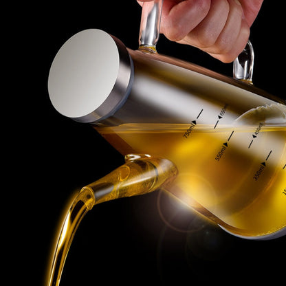 🔥Bouteille Distributeur d'Huile avec Bec Verseur Anti-Gouttes