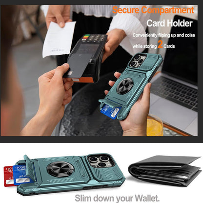 Coque iphone avec porte - cartes et porte - bagues