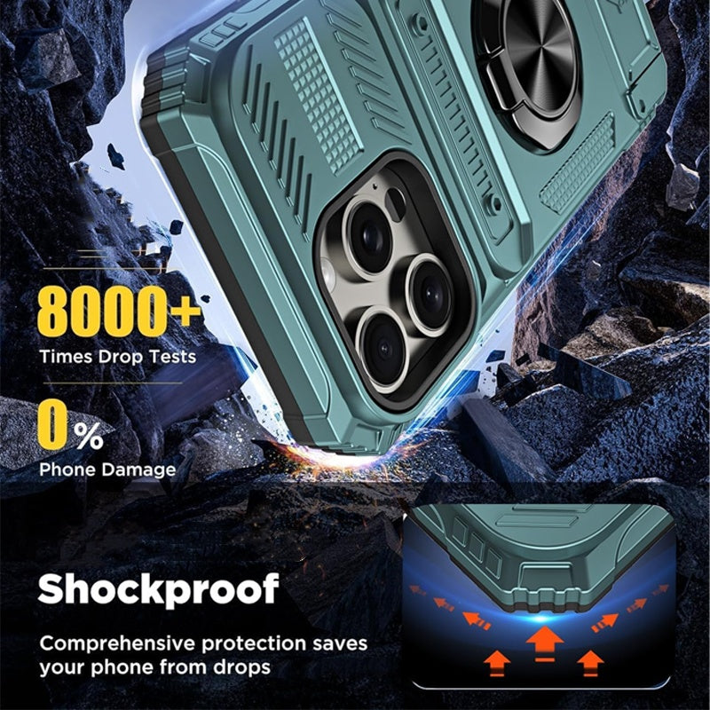 Coque iphone avec porte - cartes et porte - bagues