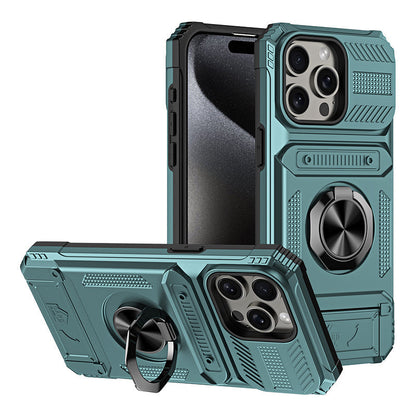 Coque iphone avec porte - cartes et porte - bagues