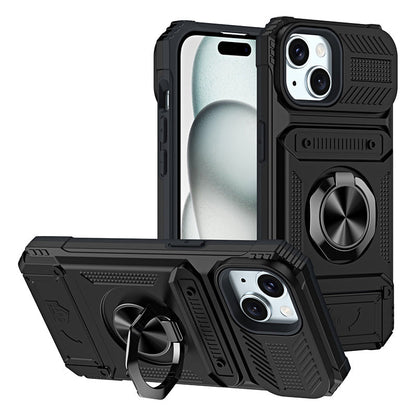 Coque iphone avec porte - cartes et porte - bagues