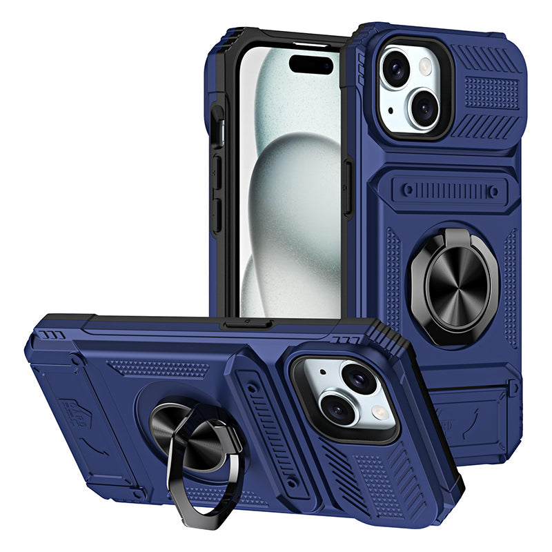 Coque iphone avec porte - cartes et porte - bagues