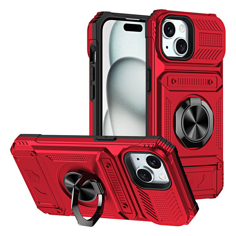 Coque iphone avec porte - cartes et porte - bagues