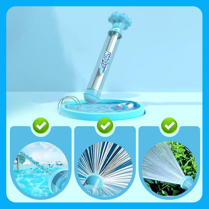 Jouet à jet d'eau amusant de type poussoir avec effets de feux d'artifice
