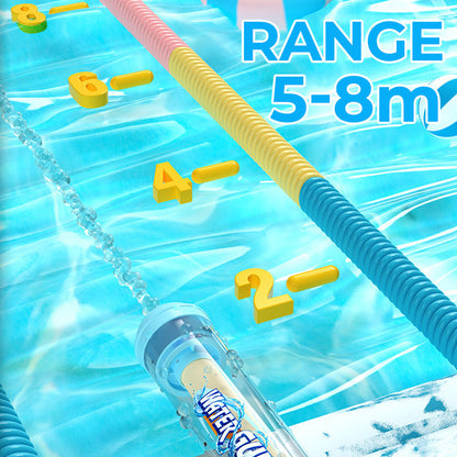 Jouet à jet d'eau amusant de type poussoir avec effets de feux d'artifice