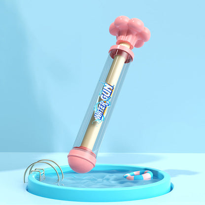 Jouet à jet d'eau amusant de type poussoir avec effets de feux d'artifice